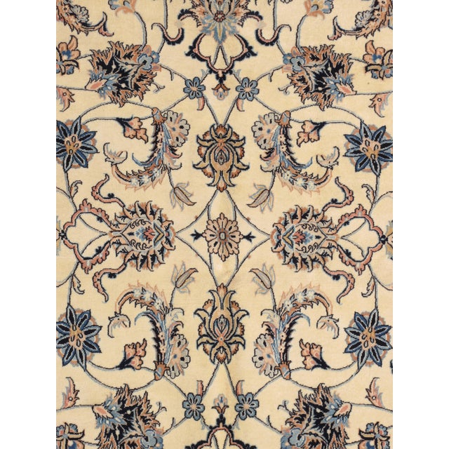 Persian Antique Persian Mashad Rug 6'4" X 8'10" For Sale - Image 3 of 4