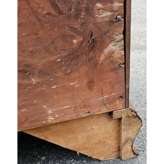 Antique 18th Century Chippendale Oxbow Chest of Drawers For Sale - Image 12 of 12