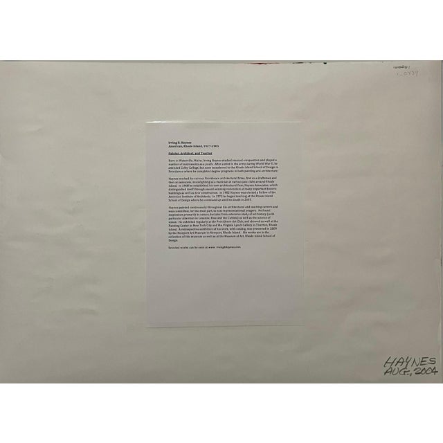 Irving B Haynes, Abstract Expressionist Color Block Painting Mod Architect Irving Haynes Risd For Sale In Miami - Image 6 of 7