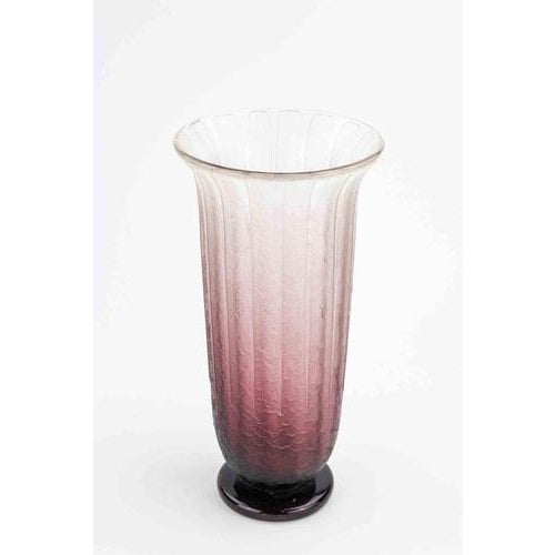 Art Deco Glass Vase by Schneider, 1930s For Sale - Image 4 of 6