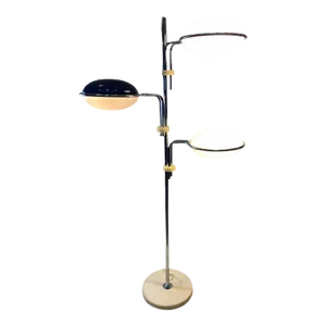 1970s Modernist Lucite Globe Three Light Floor Lamp in the Manner of Verner Panton