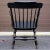 Wood Vintage Ethan Allen Early American Black & Gold Stenciled Armchair Hitchcock Style For Sale - Image 7 of 12