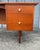 Brown 1950s Mid Century Walnut and Brass Wrting Desk in the Style of Milo Baughman For Sale - Image 8 of 8