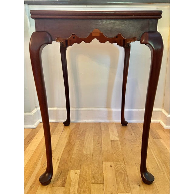 Mid 20th Century Vintage Queen Anne Mahogany Side or Tea Table For Sale - Image 5 of 12