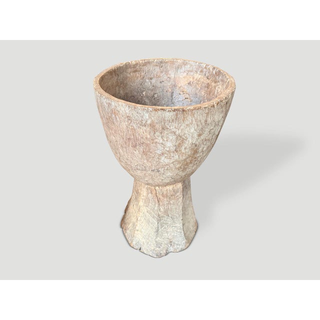 Large 19th Century Wooden Mortar For Sale - Image 4 of 18