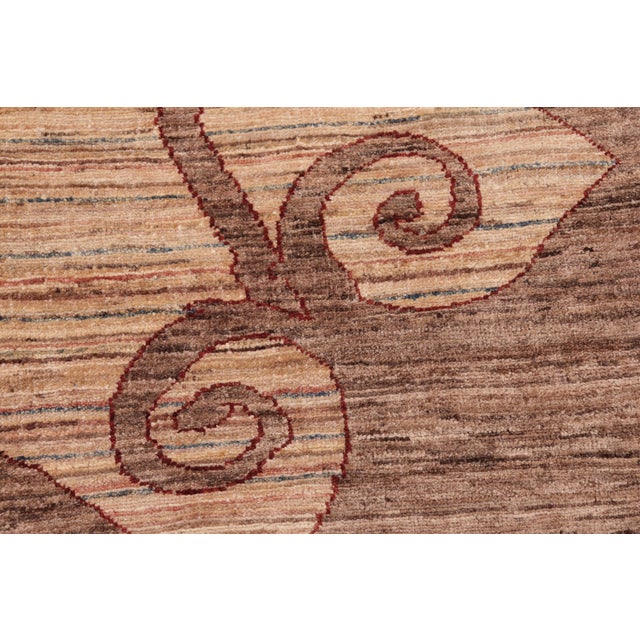Bohemian Gabbeh Beige/Brown Wool Rug - 8'3'' X 11'1'' For Sale In New York - Image 6 of 10