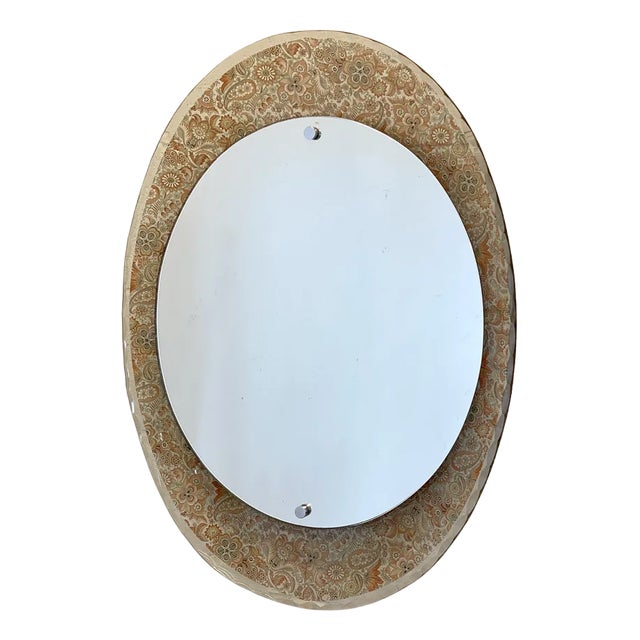 Vintage Oval Mirror, 1990s For Sale