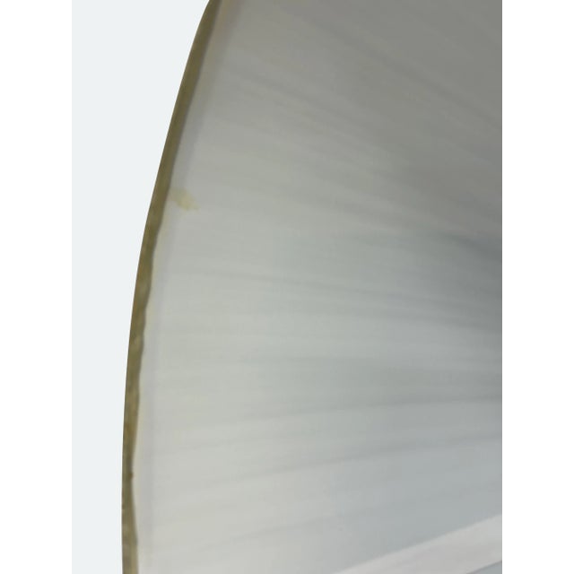 Vintage Pair of Light Blue Pleated Empire Lamp Shades For Sale - Image 4 of 9