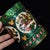 1960s Enamel Brush Pot With Bird and Flower Motif For Sale - Image 9 of 9