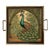 Vintage Style Peacock Decorative Tray- Small For Sale