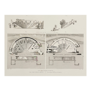 1811 Alexandre LaBorde Sagunto Spain Theater Architectural Engraving