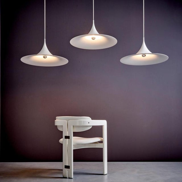 1960s Midi Semi Pendants attributed to Claus Bonderup for Fog & Mørup, 1960s, Set of 2 For Sale - Image 5 of 14