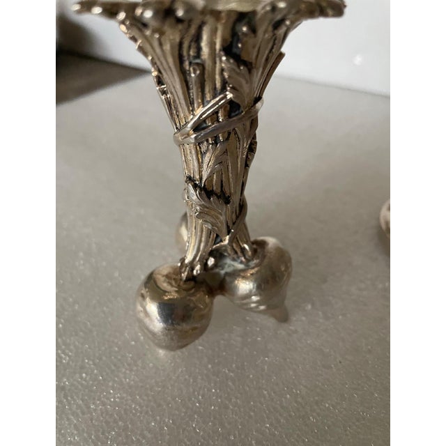 1960s Silvered Bronze Vases from Christofle, 1960s, Set of 3 For Sale - Image 5 of 14