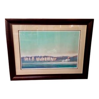 Kent Lovelace “Windbreak” – Signed Limited-Edition Lithograph (24/140), Framed For Sale