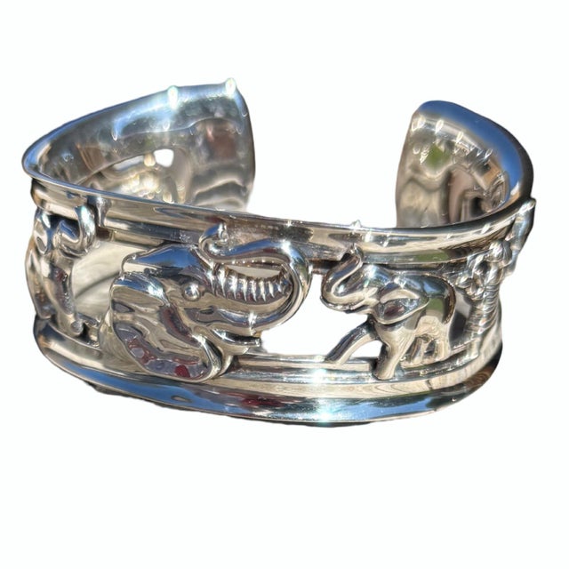 Impressionist Barry Kieselstein-Cord Kc Studio Sterling Silver Animal Cuff Bracelet, 82.2g Sterling Silver For Sale - Image 3 of 6