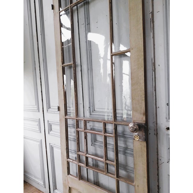 Art Deco Oak Door with Original Glazing, 1890s For Sale - Image 11 of 13