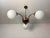 Vintage Mid-Century 3-Light Opaline Glass Chandelier from Kaj, Former Yugoslavia, 1970s For Sale - Image 4 of 11