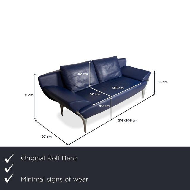 Rolf Benz 1600: A Blue Design Statement. This sofa is a prime example of timeless German design. The Rolf Benz 1600 model...