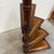 Hollywood Regency Regency Spiral Library Staircase in Mahogany and Gilt Leather, 1960s For Sale - Image 3 of 8
