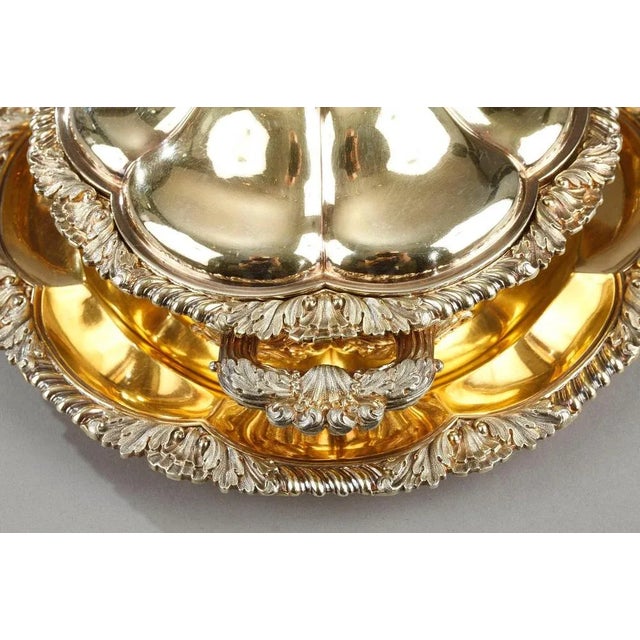 Vermeil Lobed Tureen by Charles Nicolas Odiot, Mid-19th Century, Set of 2 For Sale - Image 5 of 18