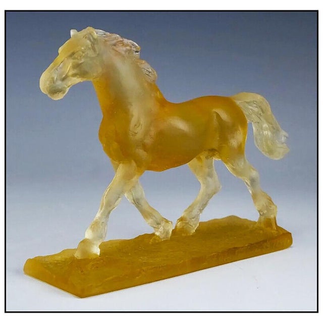 Art Deco Late 20th Century Running Horse, Daum For Sale - Image 3 of 4