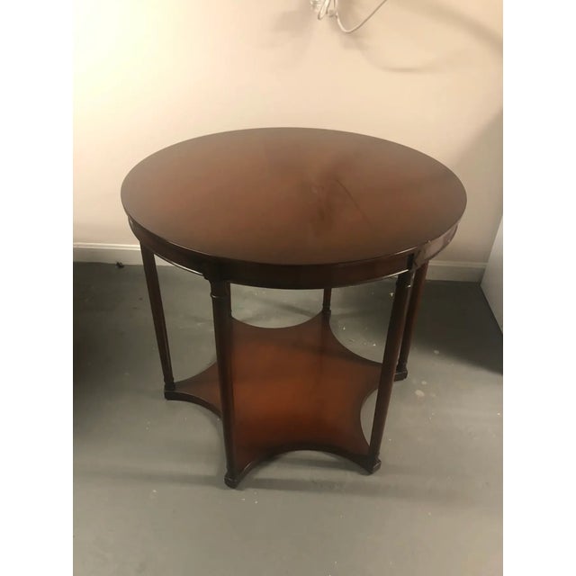 2000 - 2009 Pair of Nancy Corzine Transitional Vermeer End Tables For Sale - Image 5 of 6