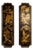 Black and Gold Lacquered Wall Panels in Chinoiserie Style, 1890s, Set of 2 For Sale