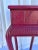Traditional Vintage Red Split Bamboo and Rattan Caning Plant Stand Newly Painted Ruby Red For Sale - Image 3 of 12
