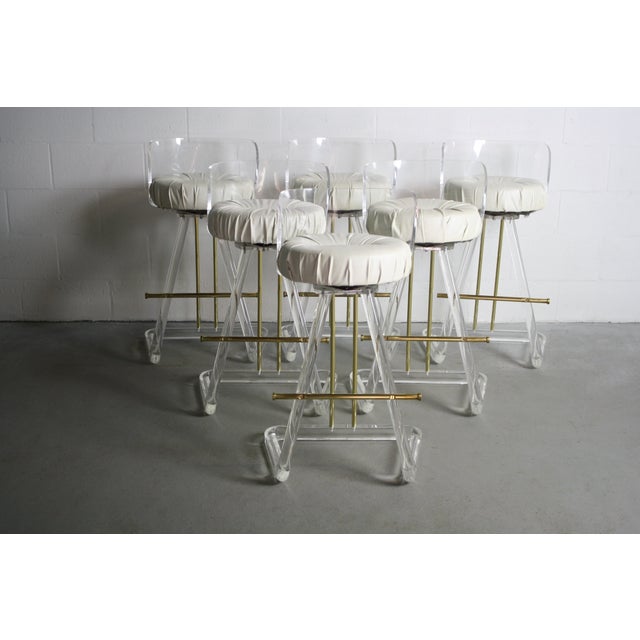 Hollywood Regency Bar Stools Leon Frost Set of 6 Chairish