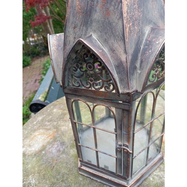 Vintage Cathedral Lantern, 1980s For Sale - Image 9 of 11