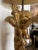 Antique Italian Gilt and Silver Carved Wood Angel Lamp For Sale - Image 4 of 11
