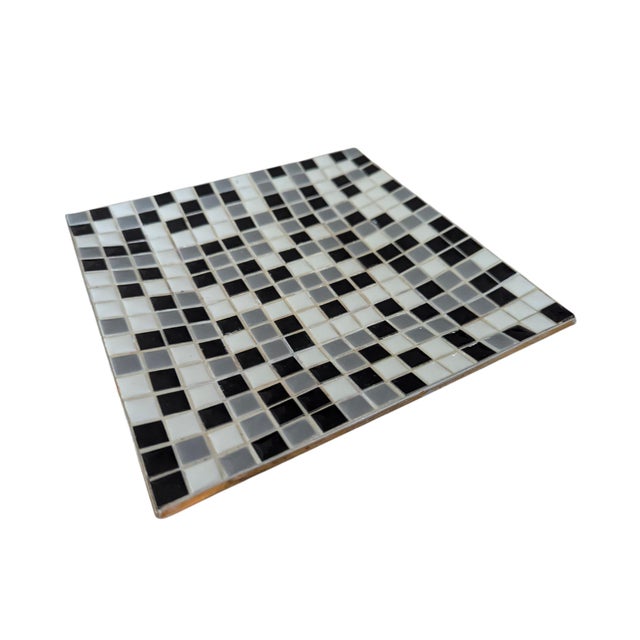 Mid Century Modern Tiled Catchall Dish For Sale - Image 4 of 13