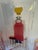 1950s Mid-Century Modern h.j.stotter Acrilic "Barbecue Chef" Six Tumblers With Matching Pitcher - 7 pcs For Sale - Image 9 of 18