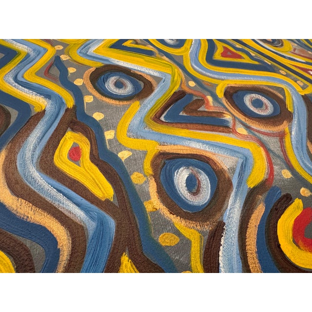 Vivid seascape where turbulent waves meet a glowing horizon of shifting light 2025 For Sale - Image 10 of 18