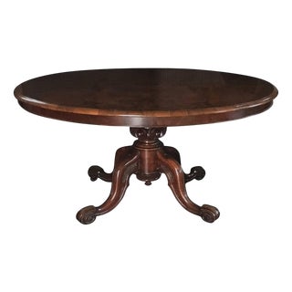 Victoria Walnut Tilt Top Table attributed to Filmer For Sale