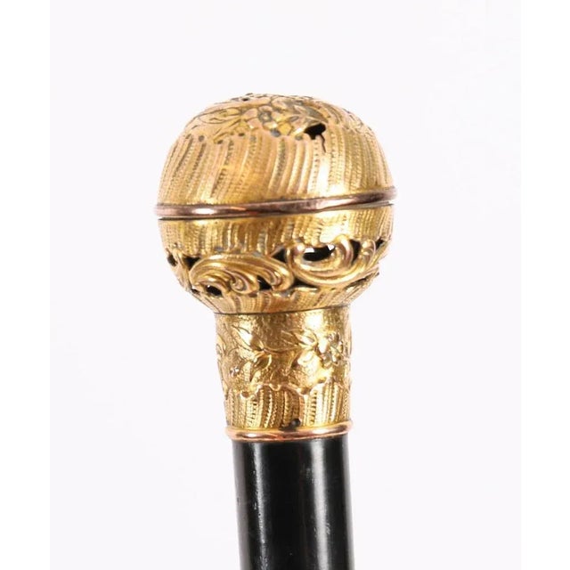 Antique French Siren Handled Walking Stick Cane, 1890s For Sale - Image 6 of 10