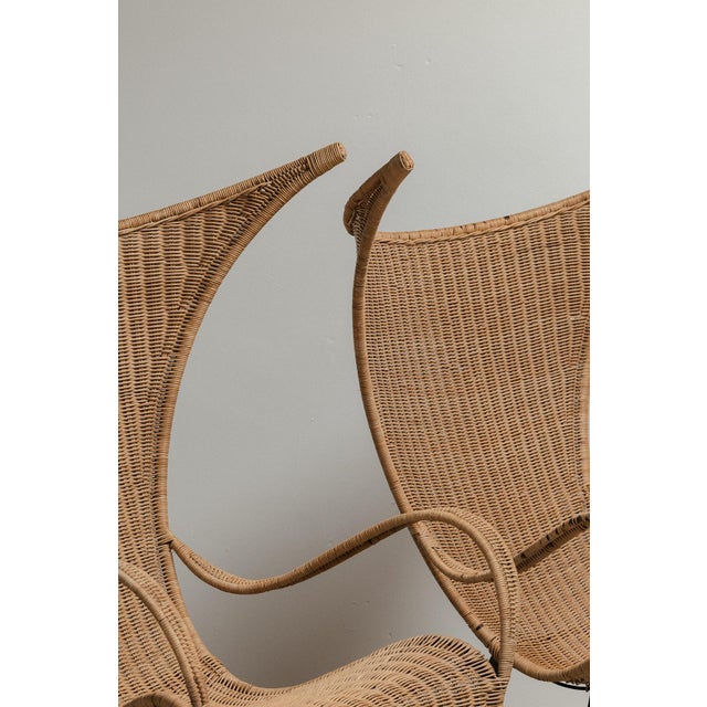 Hollywood Regency Italian Lounge Chairs, 1980s, Set of 2 For Sale - Image 3 of 13