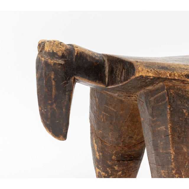 Lobi Burkino Faso Zoomorphic Carved Wood Stool For Sale - Image 4 of 8