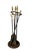 American Late 20th Century 4-Piece Brass and Iron Fireplace Tool Set by Rostrand For Sale - Image 3 of 12