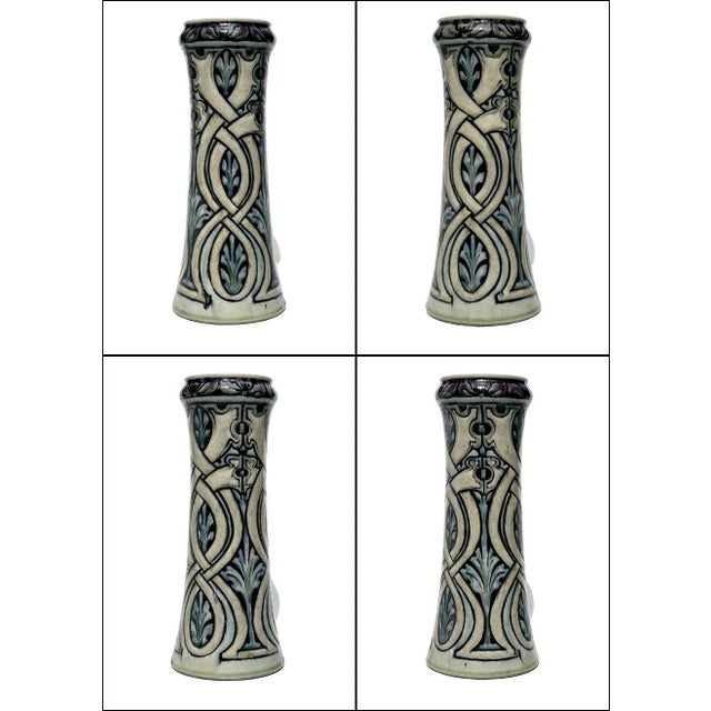 Exceptional piece of pottery by Francis Pope for Royal Doulton, circa 1900 (+/-). Pope worked for the company from...