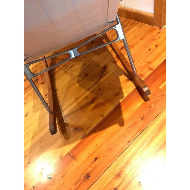 Takeshi Nii Mid-Century Japanese Rocking Chair by Takeshi Nii For Sale - Image 4 of 10