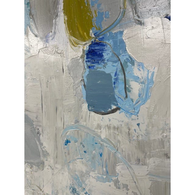 Wood Contemporary Abstract Original Oil Painting For Sale - Image 7 of 12