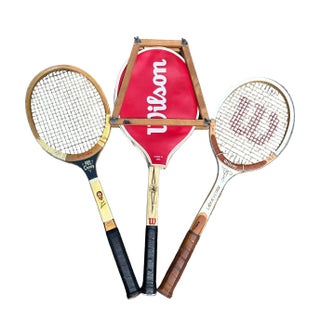 Collection of Vintage Wilson Model Tennis Rackets For Sale
