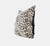 This 21-inch square throw pillow features a visually striking leopard print - the deep and light spots are like ink...