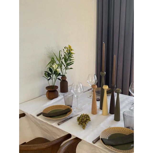 Not Yet Made - Made To Order Bowl Shape Smoked Oak Vase by Applicata For Sale - Image 5 of 9