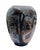 Large olive-shaped stoneware vase from Ciboure, Rodolphe Fischer period, with a rare decoration of a traditional village...