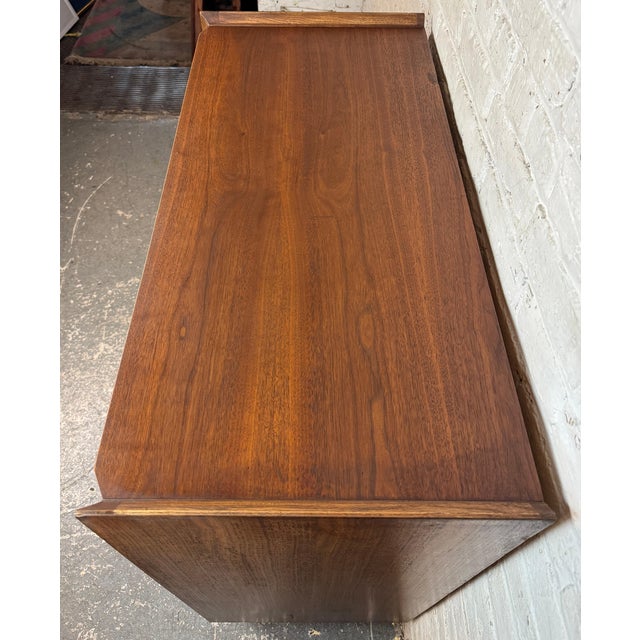 Mid 20th Century Lane "First Edition" Mid-Century Walnut Highboy Dresser For Sale - Image 9 of 18