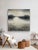 This striking 48" x 48" original acrylic painting on canvas captures a tranquil, atmospheric water landscape in a...
