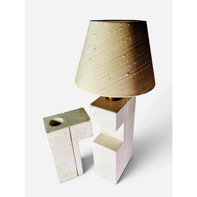 Stone Italian Travertine Lamp by Fratelli Mannelli, 1960s For Sale - Image 7 of 10