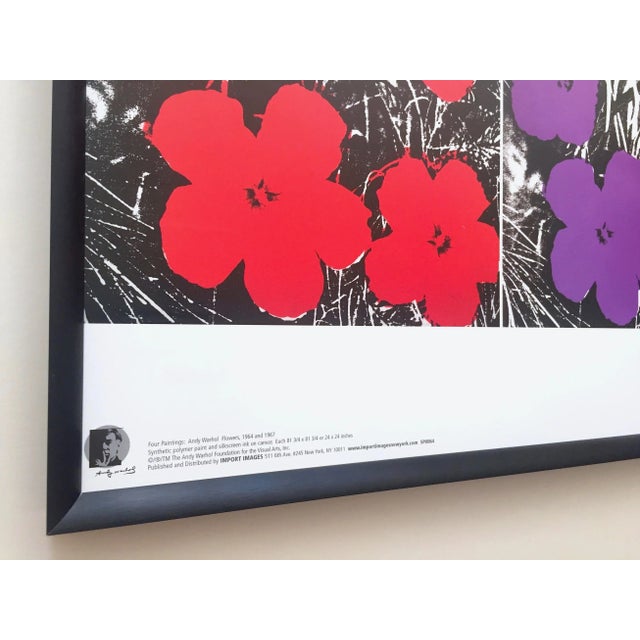 Andy Warhol Foundation Framed Pop Art Poster Print " Flowers " 1964/67 For Sale In Kansas City - Image 6 of 13